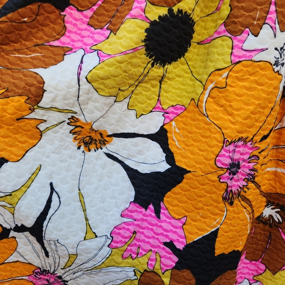 Vintage 70s Handmade Floral Maxi Dress - Picture 5 of 10
